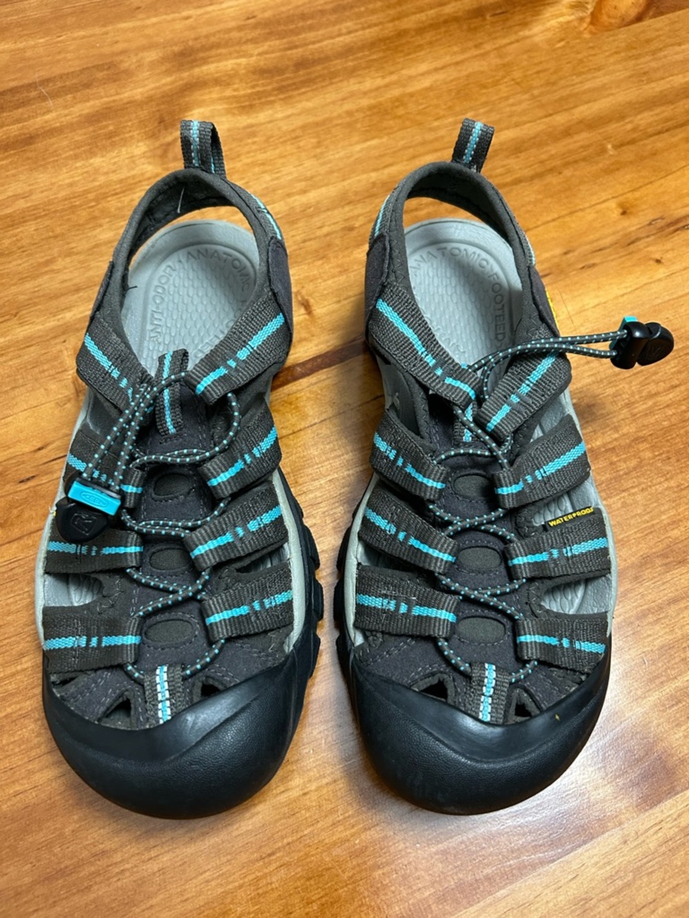 KEEN Gray & Teal Outdoor Closed-Toe Sandals
